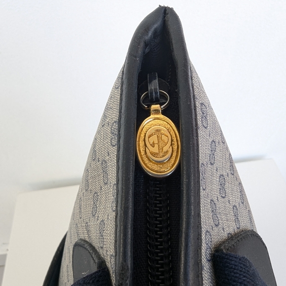 💚 Gucci Vintage GG Mini Monogram Canvas Large Tote Shoulder Bag VTG - Picture 4 of 16